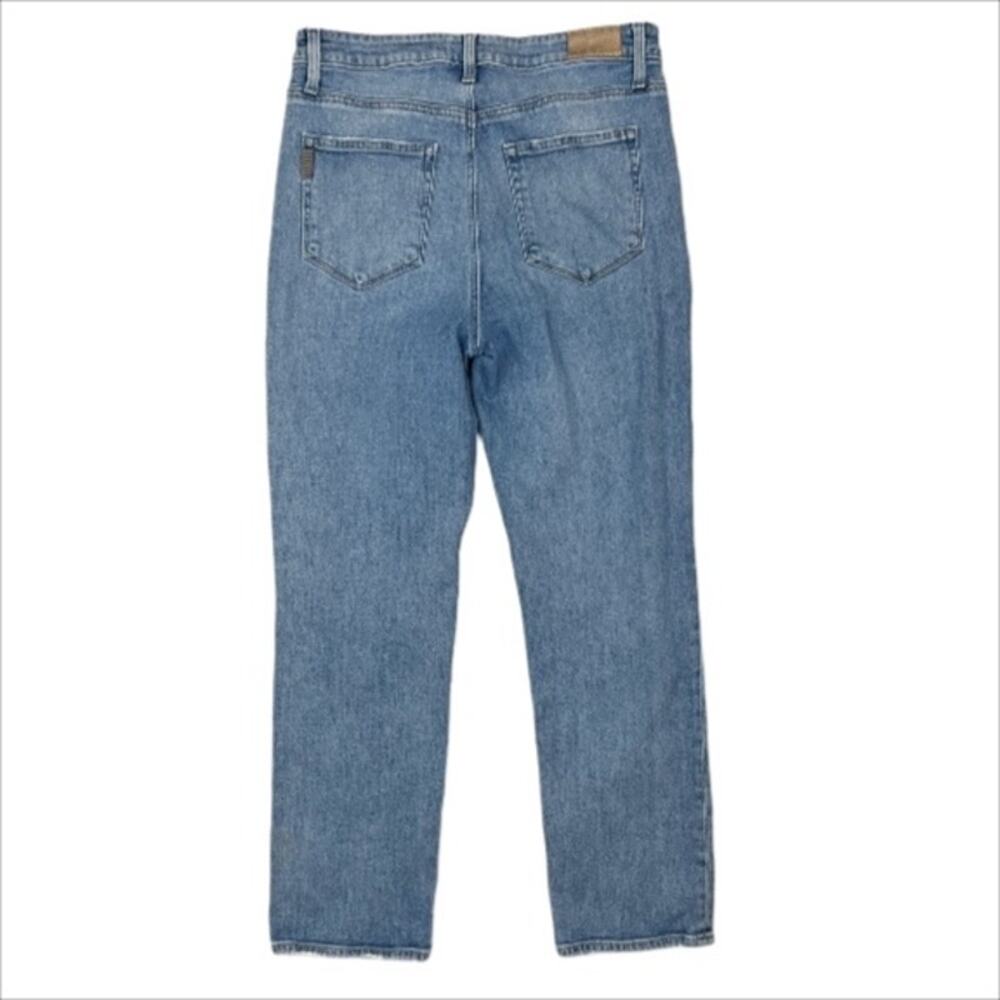 Paige Sarah Straight Leg High Rise Distressed Ankle Jeans Size 30 - Picture 3 of 7